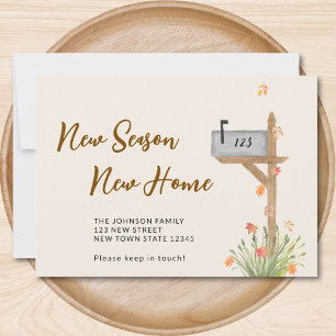 Faire-part Nouvelle saison Nouvelle maison Automne Automne Mo