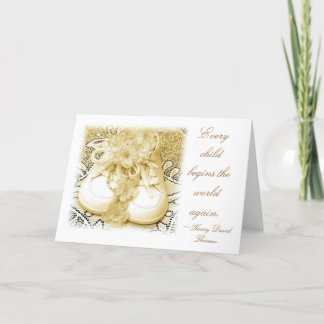 Faire-part Nouvelles chaussures de bébé