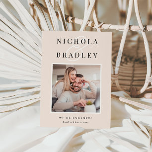 Faire-part Nouvelles Joyeuses   Fiançailles photo