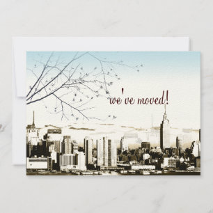 Faire-part NYC/tours jumelles skyline/faire-part mobile