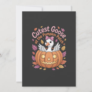 Faire-part Oie cutest au Citrouille Patch Thanksgiving