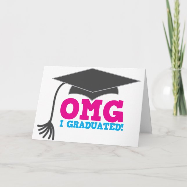 Faire-part OMG je suis diplômé (Devant)