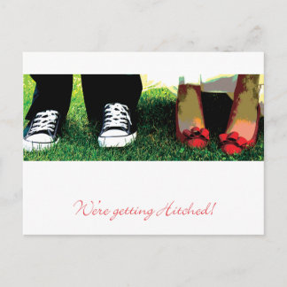 Faire-part On obtient une carte postale Hitched