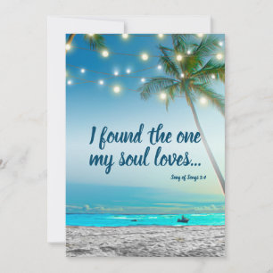 Faire-part One Soul Love Tropical Beach Enregistrer La Date