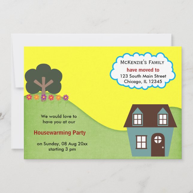 Faire-part Open House (Devant)