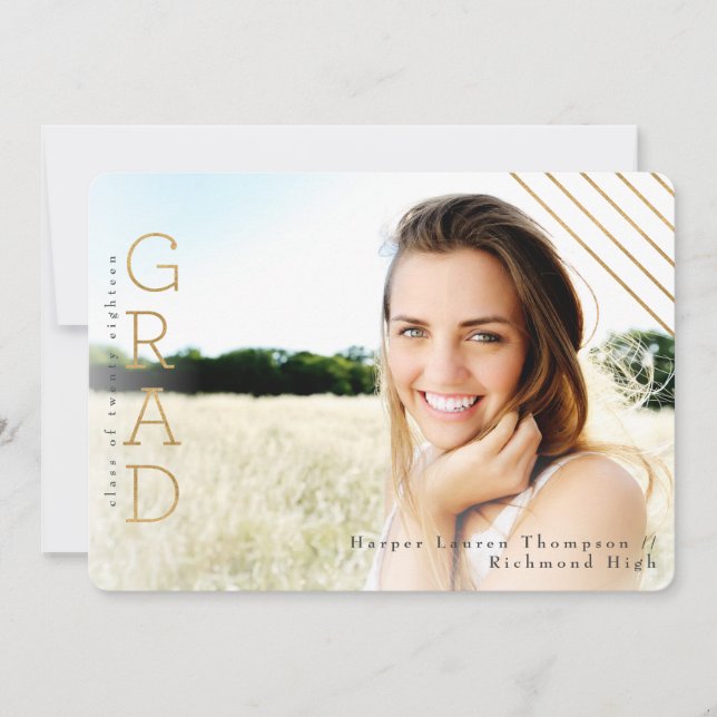 FAIRE-PART OR GRAD (Devant)