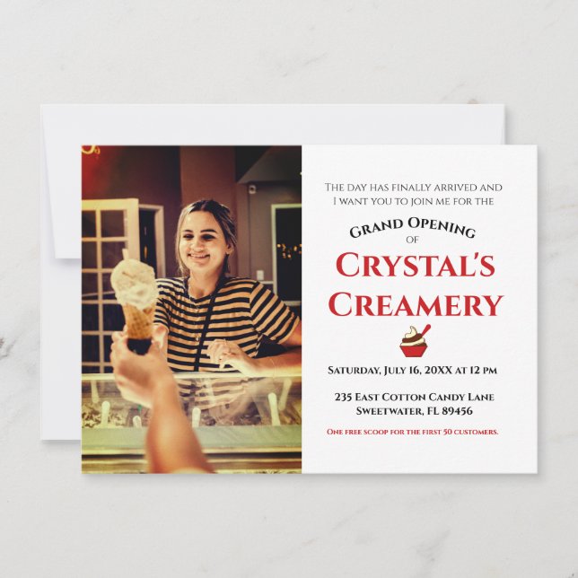 Faire-part Ouverture officielle (Devant)