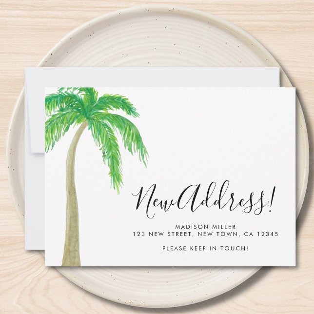 Faire-part Palm Tree New Address Moving  (Créateur téléchargé)