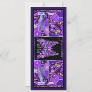Faire-part Papillon pourpre 31