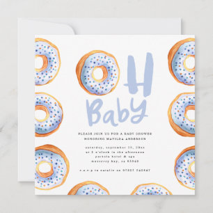 Faire-part Parsemé de baby shower de beignes d'amour