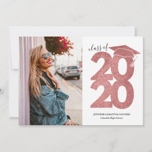 Faire-part Parties scintillant rose simple Jeune fille Casque