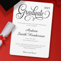 Pas de photo Elegant Typographie Graduation