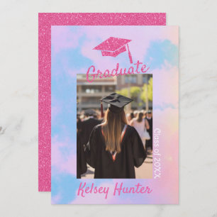 Faire-part Pastel Clouds Graduation Era Lover Parties scintil