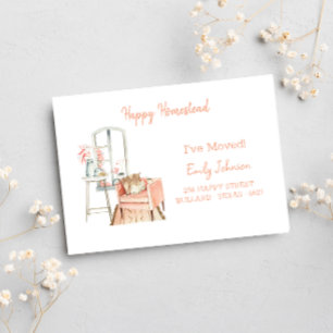 Faire-part Peachy Living Lancement Déménagement