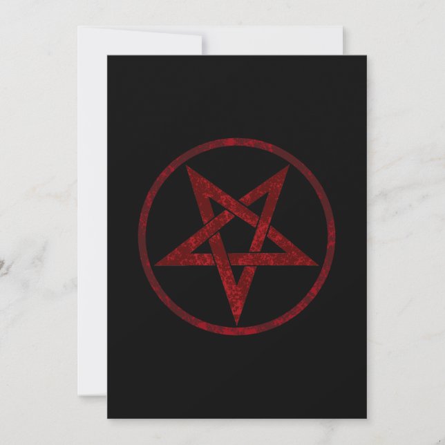Faire-part Pentagram Red Devil (Devant)