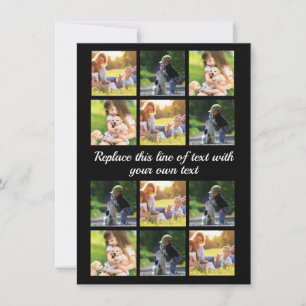 Faire-part Personnaliser le collage photo et le texte Coque-M
