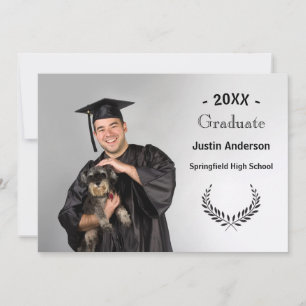 Faire-part Photo avec Branches - Annonce de Remise de Diplôme