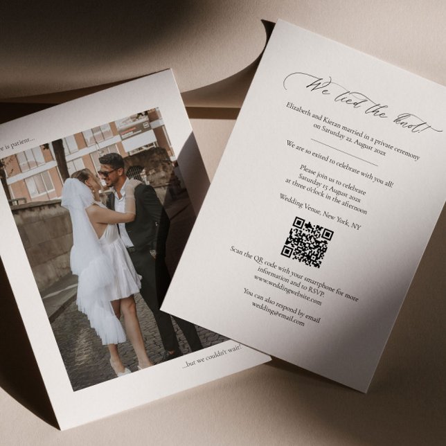 Faire-part photo avec code QR (Créateur téléchargé)