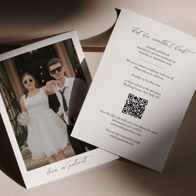 Faire-part photo avec code QR (Créateur téléchargé)