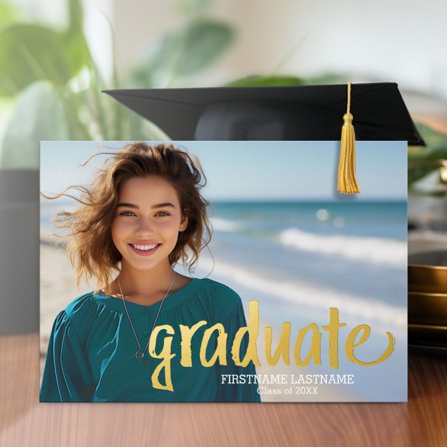 Faire-part photo avec l'invitation de Grad Party (Graduation Party Invitation with Multiple Photos)
