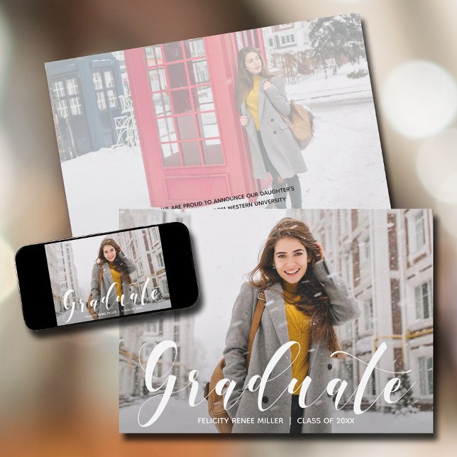 Faire-part Photo de Collège Universitaire (Créateur téléchargé)