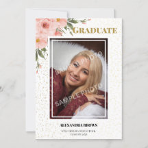 Photo de fleur rose pour la remise des diplômes av