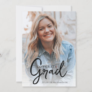 Faire-part Photo de graduation minimaliste moderne