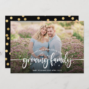 Faire-part Photo de grossesse du Nouvel An