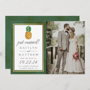 Faire-part Photo de la collection Mariage d'ananas tropicaux