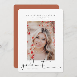 Faire-part photo de la graduation de l'instantané 