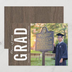 Faire-part photo de l'obtention d'un diplôme unive
