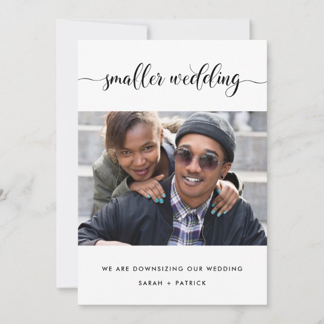 Faire-part Photo de mariage intimiste (Devant)