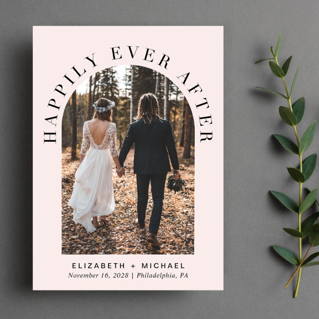 Faire-part Photo de mariage sous une arche pour réception de  (Créateur téléchargé)