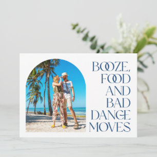 Faire-part Photo de mariage sur la plage Sauvez les dates Fai