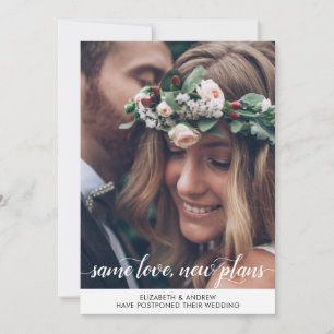 Faire-part Photo de plans neufs d'amour identique de date mod