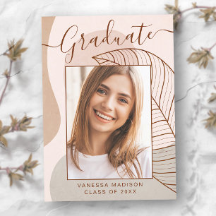 Faire-part Photo de script de calligraphie Abstraite moderne