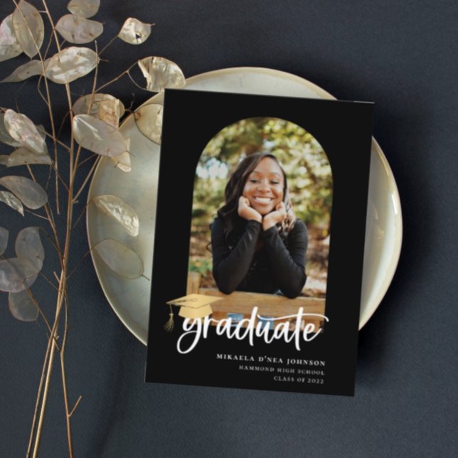 Faire-part photo Jouer Script Graduation (Créateur téléchargé)