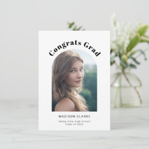 Faire-part Photo Moderne de Graduation Arc