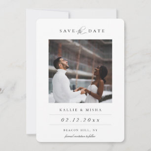 Faire-part Photo Moderne Enregistrer La Date