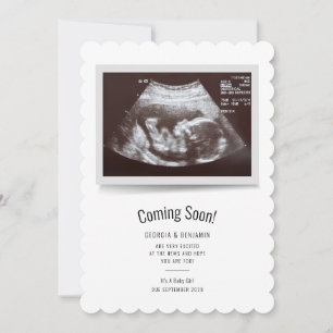 Faire-part Photo moderne Ultrasound Prochainement Grossesse