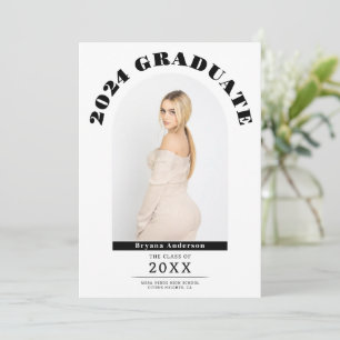 Faire-part photo pour diplômés modernes