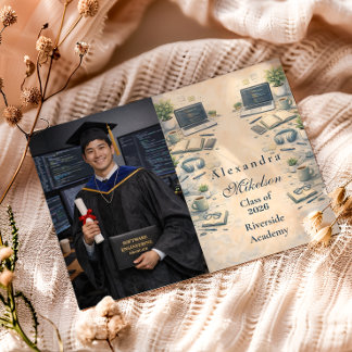 Faire-part Photo Software Engineer Graduation