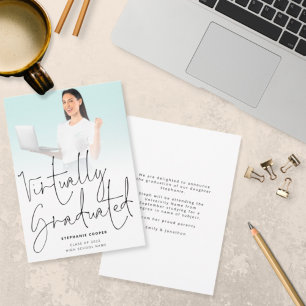 Faire-part Photo Virtually Graduated 2022 Graduation