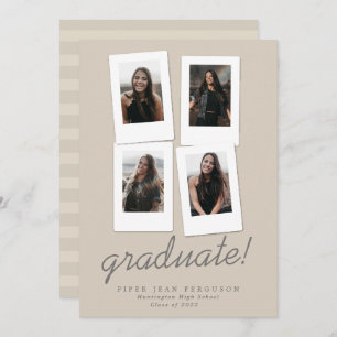 Faire-part Photos Modernes Multiphoto Diplôme