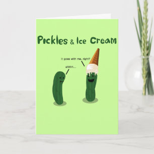 Faire-part Pickles et crème glacée : Grossesse