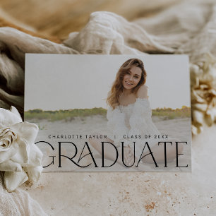 Faire-part Pied moderne   Graduation minimale horizontale de 
