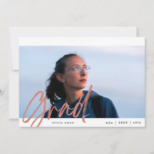 Faire-part Pinceau Tan naturel Grad Deux photo moderne