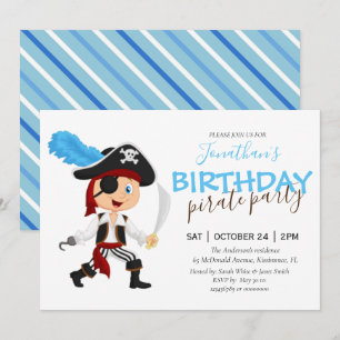 Faire-part Pirate Birthday Adventure