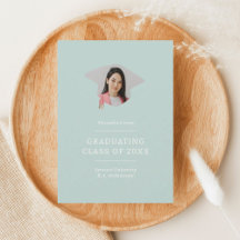 Plafond de diplôme Mint Green 1 Photo Graduation