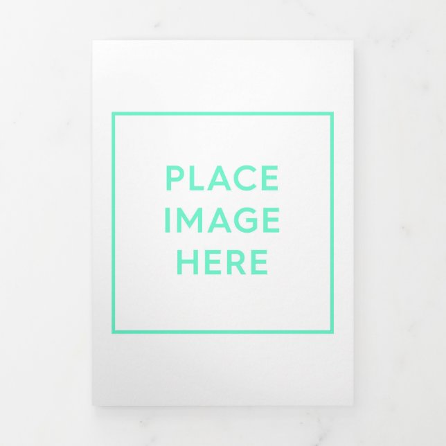 Faire-part pliée à trois lettres (Page de couverture)